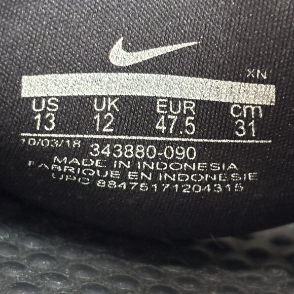 Nike Benassi JDI Slide Shoes Men\'s 13 Black Sandals Comfort Pool 343880-090